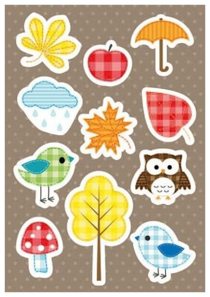 Осенние наклейки
