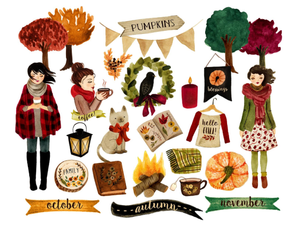 Осенние Стикеры