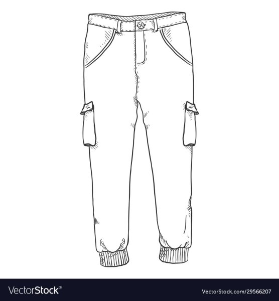 Штаны сбоку рисунок