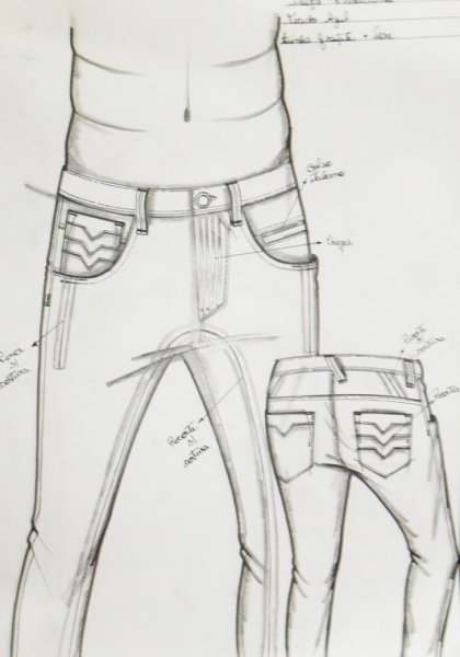 Женские штаны скетч