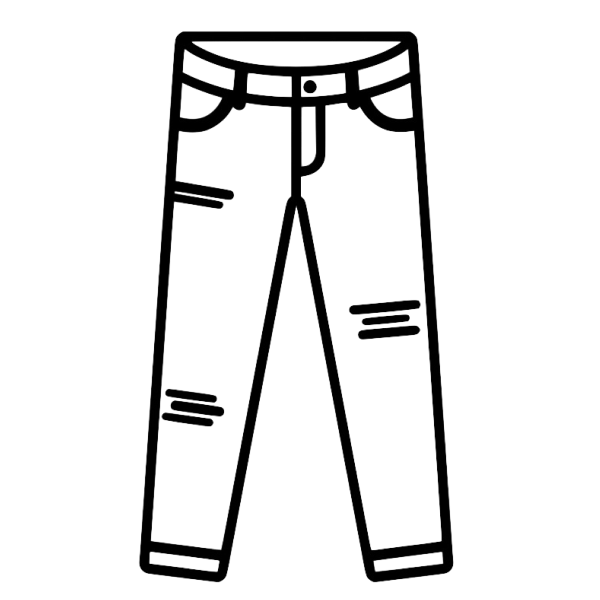 Рисовать джинсы