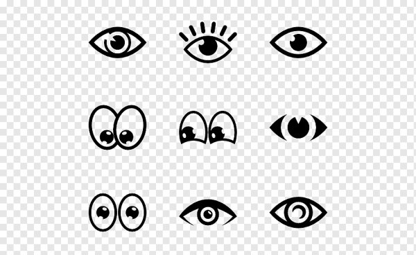 Глаз контур