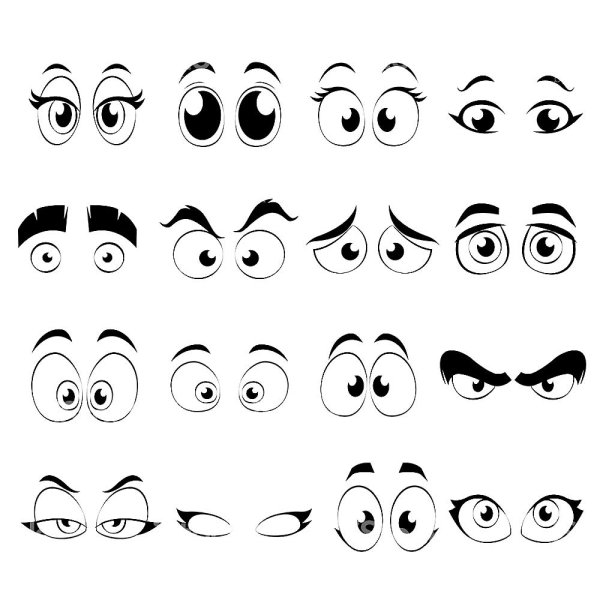 Глаза раскраска