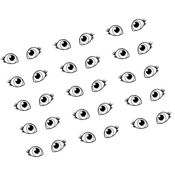 Глазки аниме для кукол