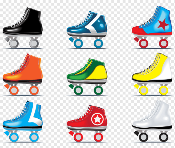 Роликовые коньки вектор