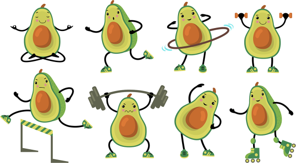 Веселый авокадо