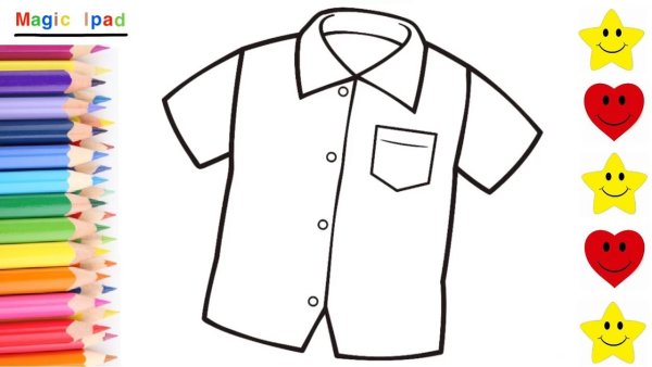 Рубашка раскраска