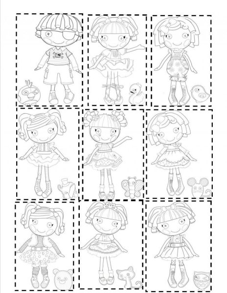 ЛОЛ куклы рисунок маленькие