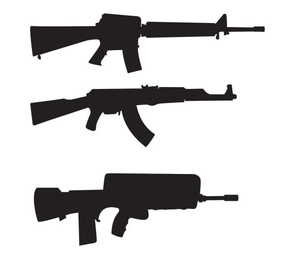 Трафарет АК