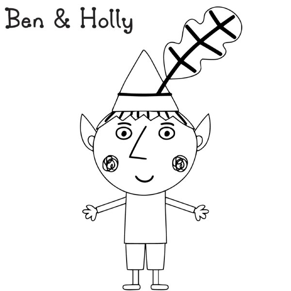 Королевство Бена и Холли раскраска
