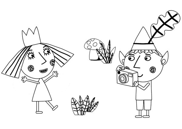 Маленькое королевство Бена и Холли рисунки