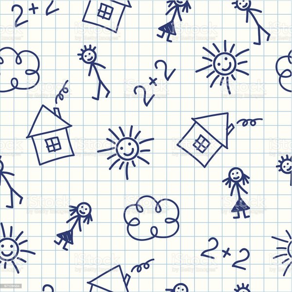 Бесшовный фон школа