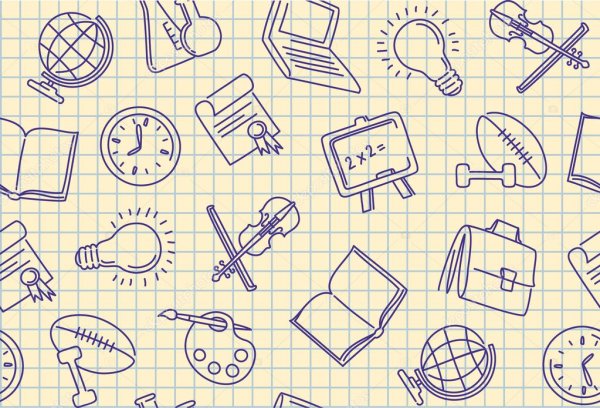 Паттерн тетрадь в клетку