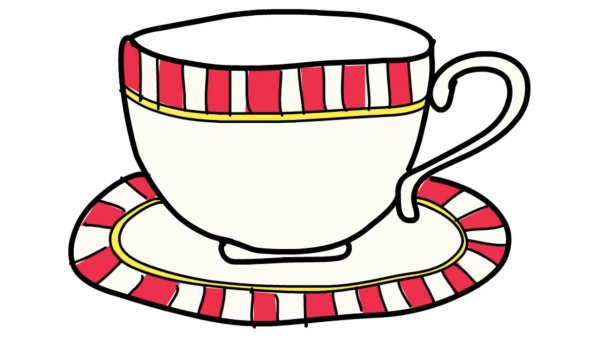 Чашка нарисовать для детей