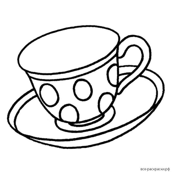 Раскраска фарфоровая посуда