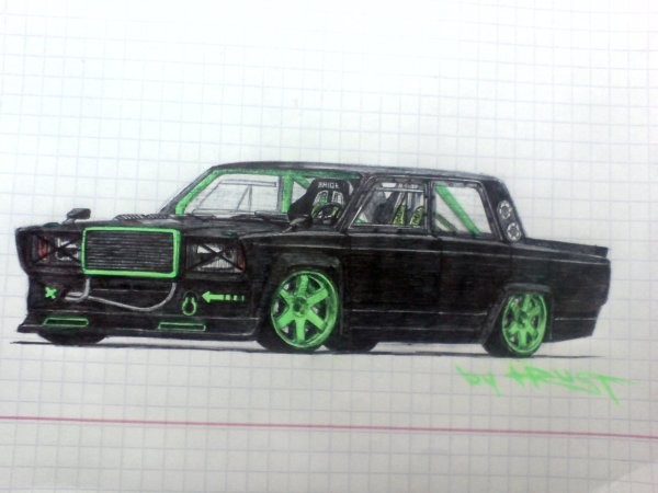 Жига 2107 сбоку