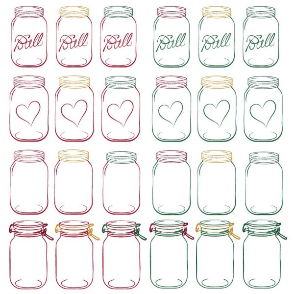 Стикеры баночки