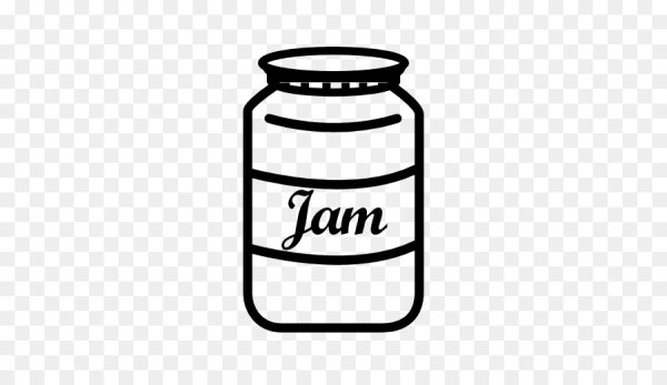 Банка варенья трафарет