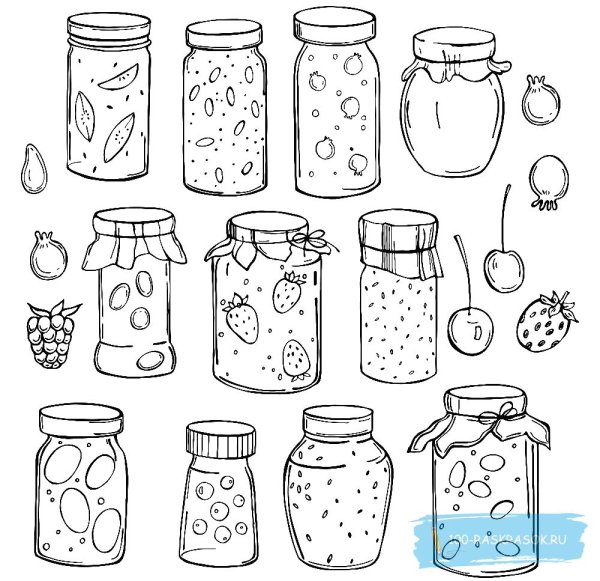 Банки раскраска для детей