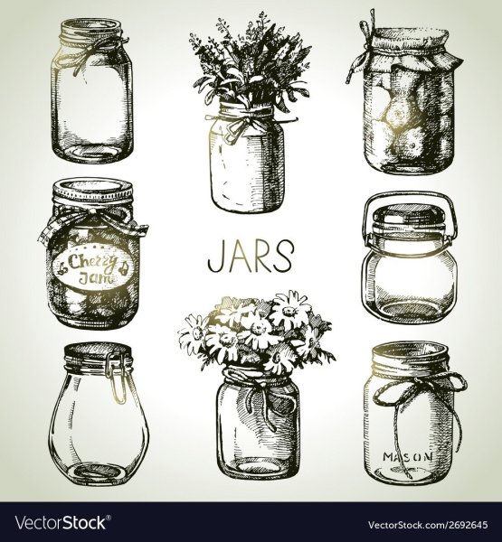 Красивые баночки для рисования