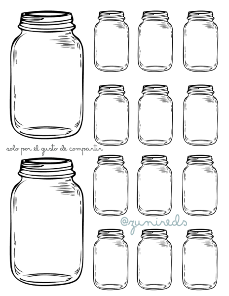 Банка стеклянная для аппликации