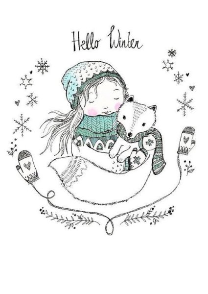 Новогодние идеи в скетчбук