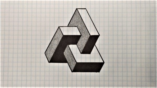 Трехмерные фигуры по клеткам