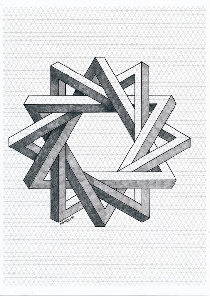 Иллюзия треугольник Пенроуза