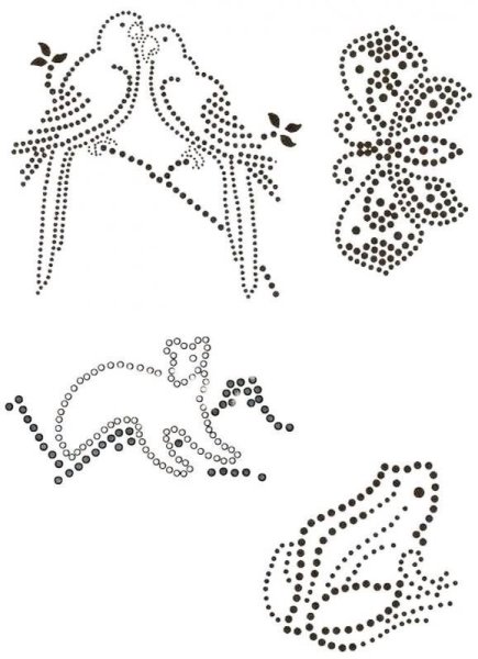 Аппликации из страз схемы