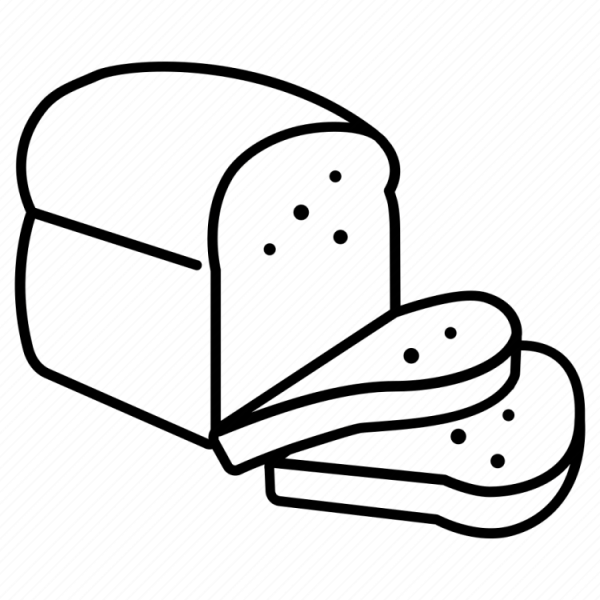 Раскраска хлеб