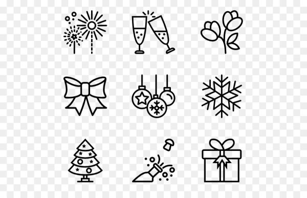 Новогодние рисунки маленькие и легкие