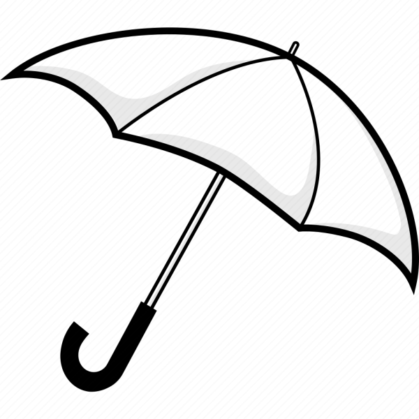 Зонт раскраска