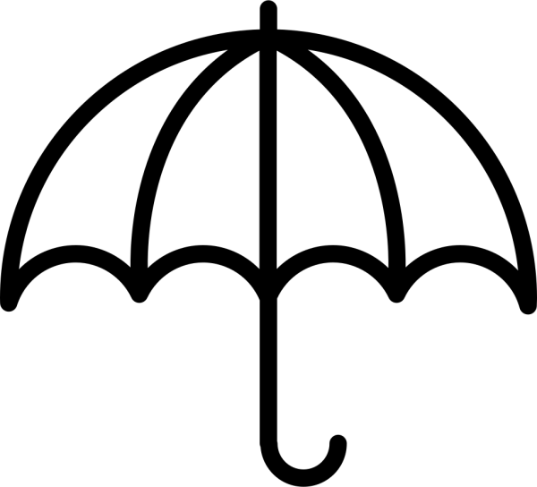 Зонт раскраска