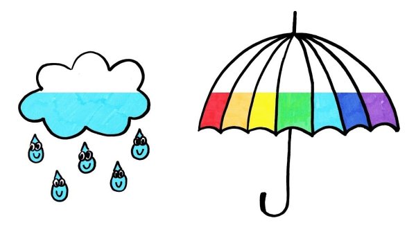 Зонтик нарисованный