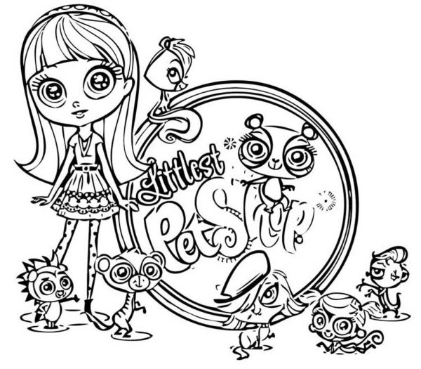 Раскраска Littlest Pet shop