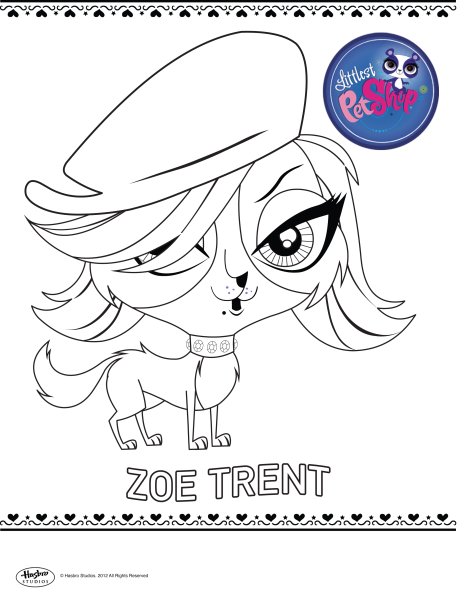 Раскраски маленький зоомагазин Блайс