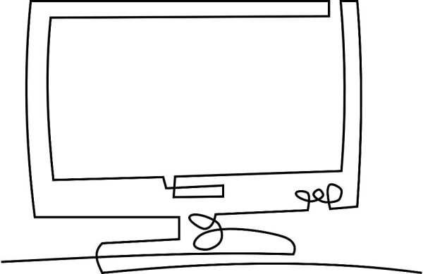 Телевизор мультяшный