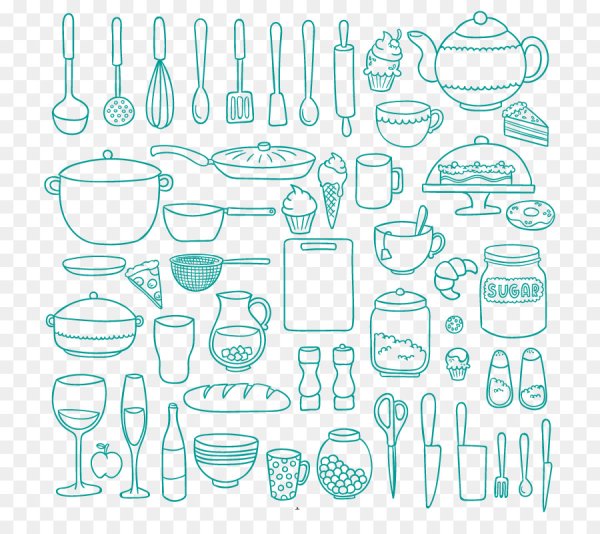 Фон для кухонных принадлежностей