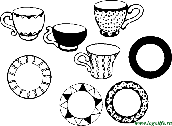 Посуда задания для малышей