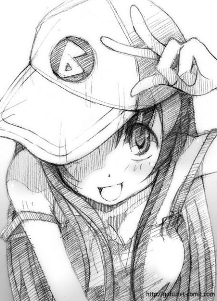 Аниме девушки карандашом