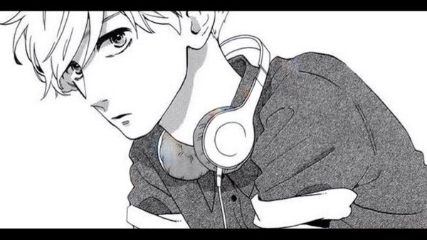 Персонажи манги черно белые