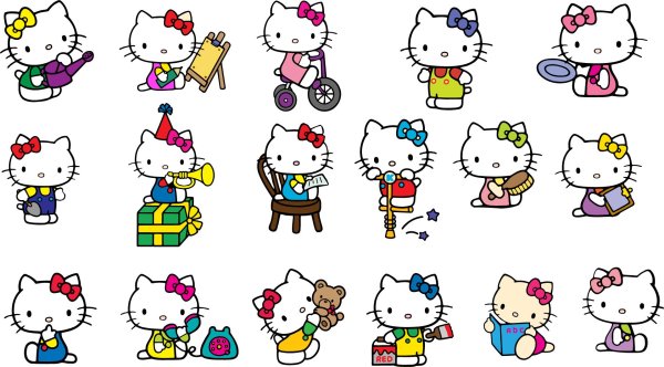 Кироми Хелло Китти раскраска