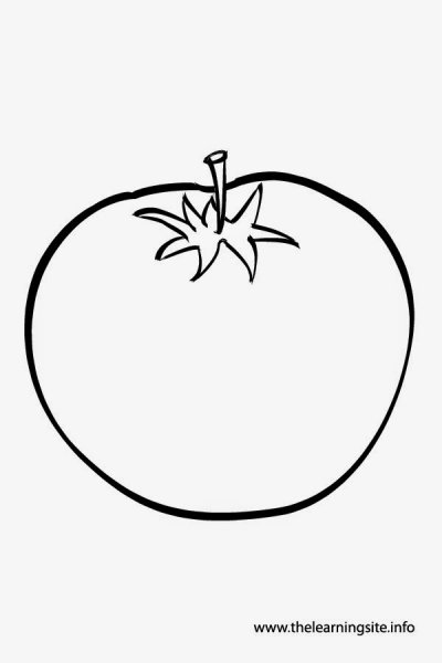 Рисование огурец и помидор