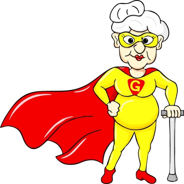 Крутая бабуля