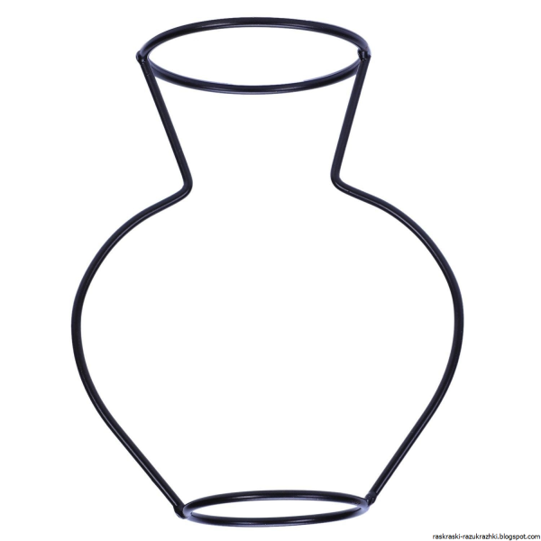 Трафарет вазы для цветов