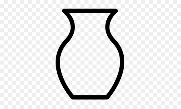 Трафарет вазы для цветов