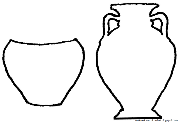 Кувшин трафарет