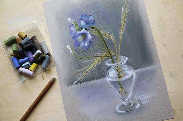 Рисунки масляной пастелью