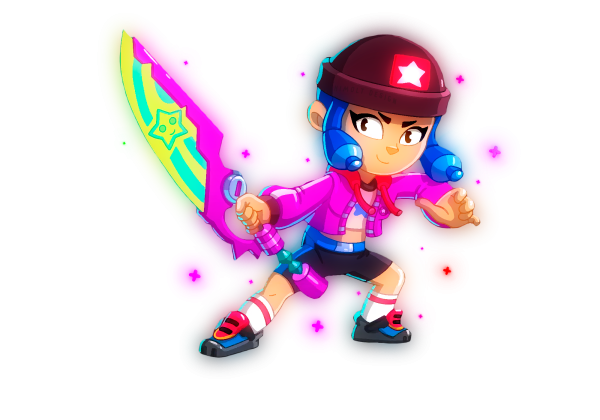 Бравлеры на прозрачном фоне