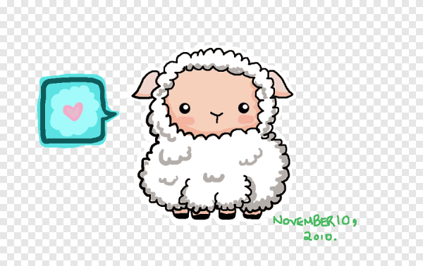 Милая Овечка мультяшная